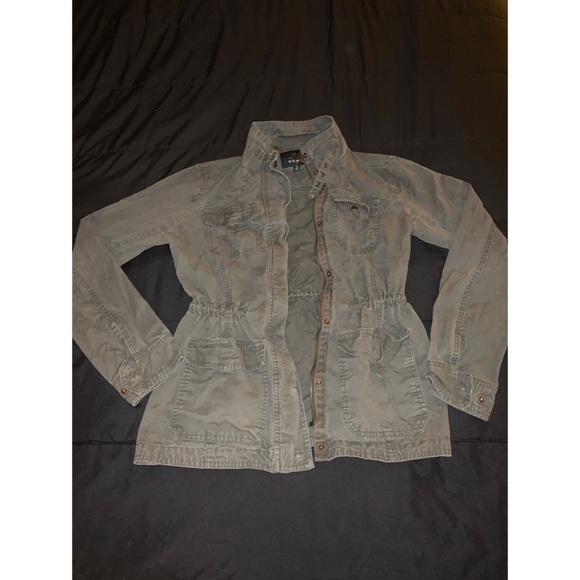 Army green jean jacket - Picture 2 of 3